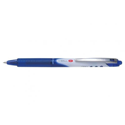 Pilot Boligrafo de Tinta Liquida V Ball RT 07 - Retractil - Punta de Bola Conica 0.5mm - Trazo 0.25mm - Grip de Goma - Color Azul