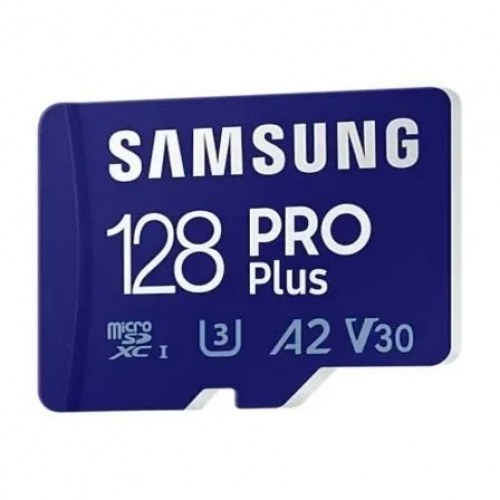 Tarjeta de Memoria Samsung PRO Plus 2021 128GB microSD XC/ Clase 10/ 160MBs