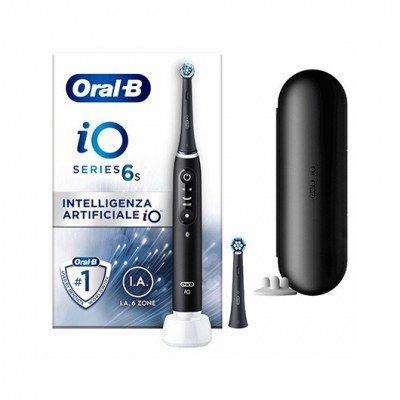 Cepillo dental electronico braun oral b io 6s negro tecnologia io - microvibraciones - p. interac - 5 modos