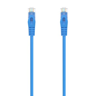 AISENS CABLE DE RED LATIGUILLO RJ45 LSZH CAT6A 500 MHZ UTP AWG24 AZUL 10M
