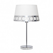 Sobremesa Dalia 1xe14 Blanco/plata 44x25x25 Cm