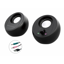Conceptronic BJORN01B altavoz De 2 v?as Negro Inalámbrico y alámbrico 10 W