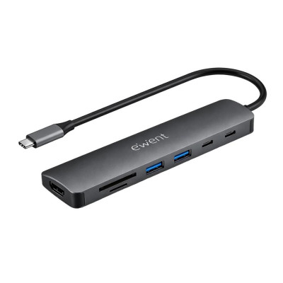 Docking station ewent ew1152 usb tipo c 7 en 1