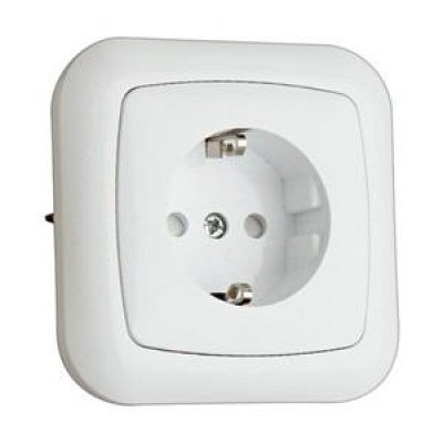 Base Enchufe Schuko Empotrar MARFIL