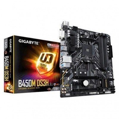 Placa Base Gigabyte B450M DS3H Socket AM4/ Micro ATX
