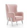 Sillón de lactancia tapizado en tela · GLAM Flamingo · Alondra