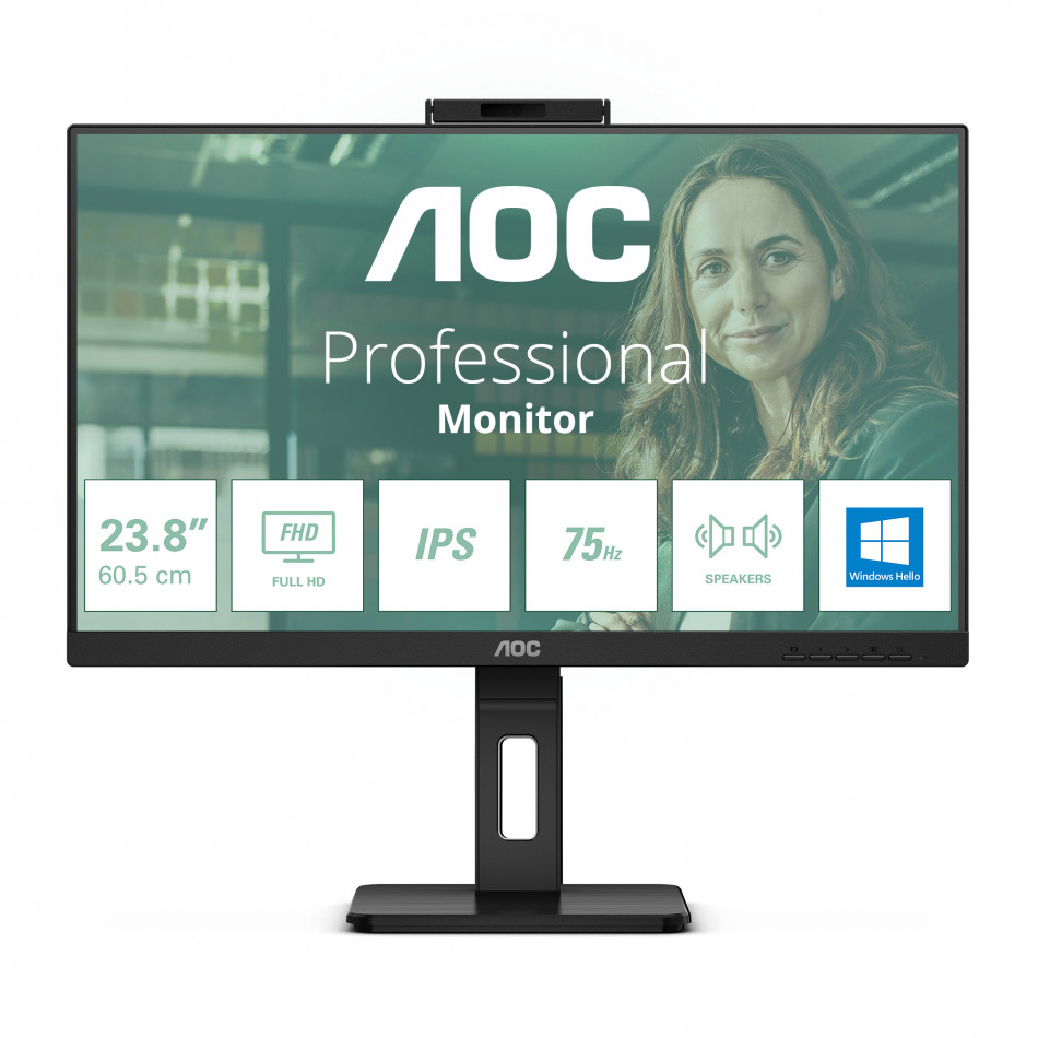 24P3CW pantalla para PC 60,5 cm (23.8") 1920 x 1080 Pixeles Full HD LED Negro