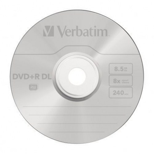 DVD+R Doble Capa Verbatim Advanced AZO 8X/ TarrinA10uds