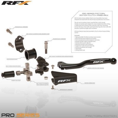 Juego de tornillos de recambio de acero inoxidable M4x8 del conjunto de maneta embrague RFX Pro, 2 unidades (para funda) FXCA9060299SV