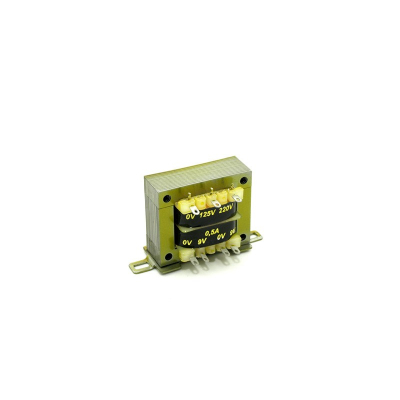 Transformador Alimentación Abierto 9V+9Vac 0,5Amp Entrada 230Vac