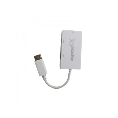 appC37 DisplayPort VGA + HDMI + DVI Blanco