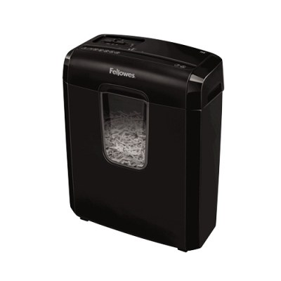 Fellowes 6C Destructora de Papel Manual Corte en Particulas - Destruye hasta 6 Hojas - 11L