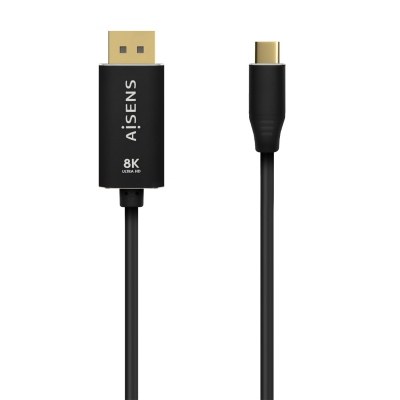 AISENS - CABLE CONVERSOR ALUMINIO USB-C A DISPLAYPORT 8K@60HZ, USB-C/M