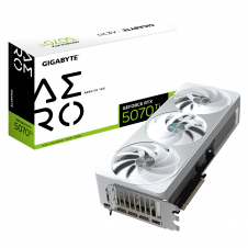 GIGABYTE GeForce RTX 5070 Ti AERO OC 16G Tarjeta Gráfica - 16GB GDDR7, 256 bits, PCI-E 5.0, XXXX MHz Core Clock, 3 x DP 2.1a, 1 x HDMI 2.1b, NVIDIA D