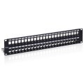 PATCH PANEL VACIO CAT.6 APANTALLADO 48 PUERTOS KEYSTONE 2U