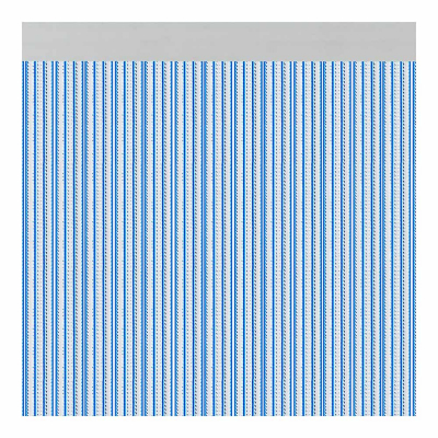 Cortina para puerta modelo brescia color azul 90x210cm m63169 acudam