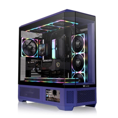 Caja ordenador gaming thermaltake view 600 tg atx cristal templado purpura