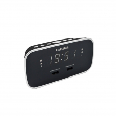 Aiwa CRU-19BK despertador Reloj despertador digital Negro