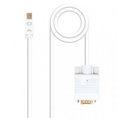 CABLE MINI DISPLAYPORT A VGA NANOCABLE 10.15.4103 - MINI DISPLAYPORT/MACHO - VGA/MACHO - 3M - BLANCO