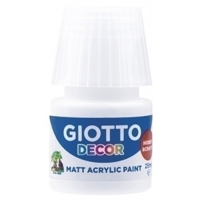 PINTURA ACRIL.GIOTTO 25 ml BLANCO - Pack de 6 unidades