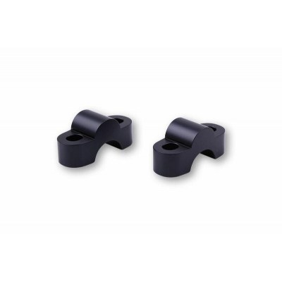 LSL Bar Mounts Ø22,2mm +15mm Black 121RE15SW