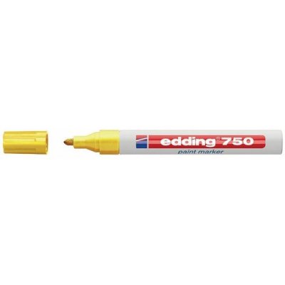 EDDING Marcador permanente 750 tinta opaca punta conica trazo 2-4mm amarillo