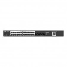 Ruijie Networks RG-NBS3100-24GT4SFP-P switch Gestionado L2 Gigabit Ethernet (10/100/1000) Energía sobre Ethernet (PoE) Negro