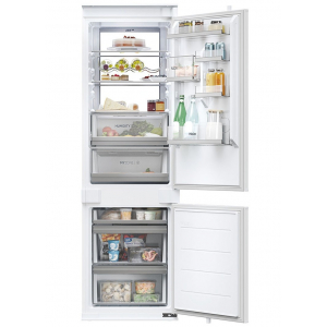 Frigorífico combi integrable Haier HBW7518BT, ID Series, 177.2 x 54 x 55 cm, No Frost, clase B, 120 kWh año, 32dB, 268 litros, reversible, control electrónico, luz LED, blanco