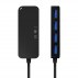 Aisens - Hub Usb 3.1 Usb-C, Usb-C/M-4Xtipo A/H, Negro, 60Cm