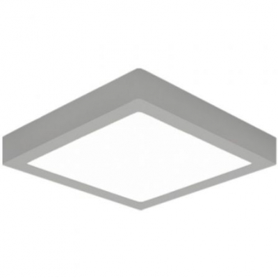 Downlight Iglux SUP-102413-FS/ Cuadrado/ Ø170x170x35mm/ Potencia 13W/ 1020 Lúmenes/ 3000ºK/ Plata