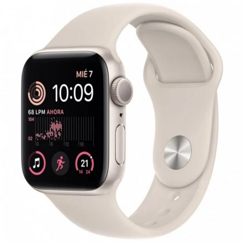 Apple Watch SE 2ª Gen. Reloj Smartwatch Pantalla Retina OLED LTPO hasta 1.000 nits - WiFi, Bluetooth 5.0 - Resistencia al Agua 100m - Color Beige