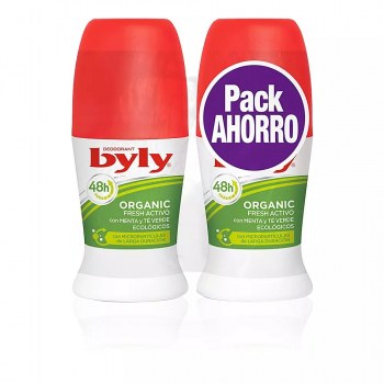 Byly Organic Extra Fresh Desodorante Roll-On Pack 2x50ML