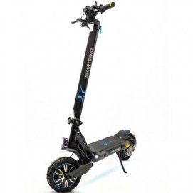 Patín eléctrico SmartGyro CrossOver Dual Max 2 LR Certificado, motor 1000W, ruedas 10", velocidad 25 km/h, autonomía 70 km, patinete negro