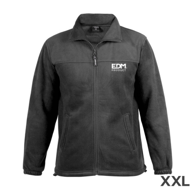 *merchandising* chaqueta polar fleece 280g/m² con cremallera edm talla-xxl
