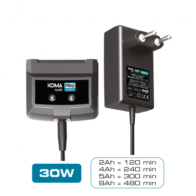 Cargador de bateria 20 v 30 w