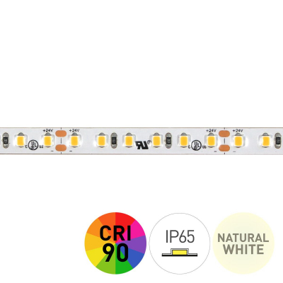 Tira LED 4000K 24V 9,6W/m 120L/m IP65 5m