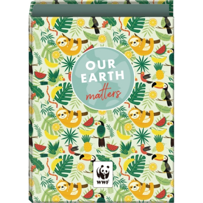 Dohe WWF Tropic Carpeta de 4 Anillas Mixtas de 40mm - Formato Folio - Cubierta en Carton Forrado Plastificado