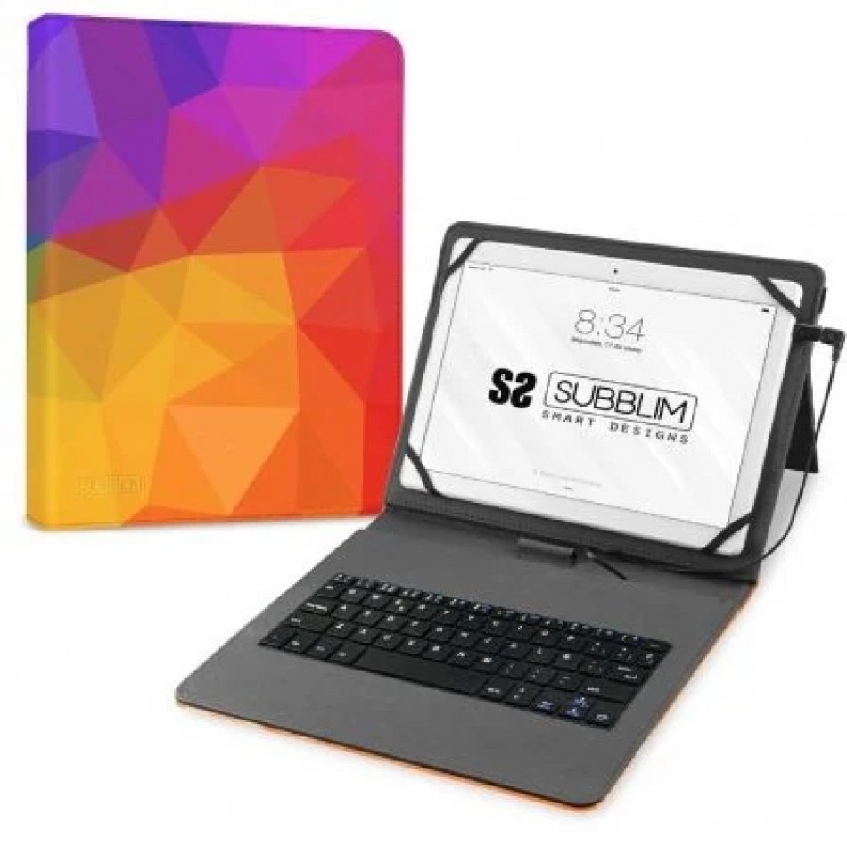 Funda con Teclado Subblim Keytab USB 11 Triángulos USB para Tablets de 11