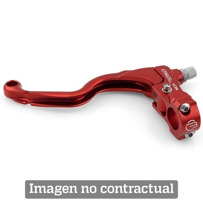 Tirador de embrague a cable para Harley Davidson. Maneta tipo 5. Color ROJO. (CCH5R) CCH5R