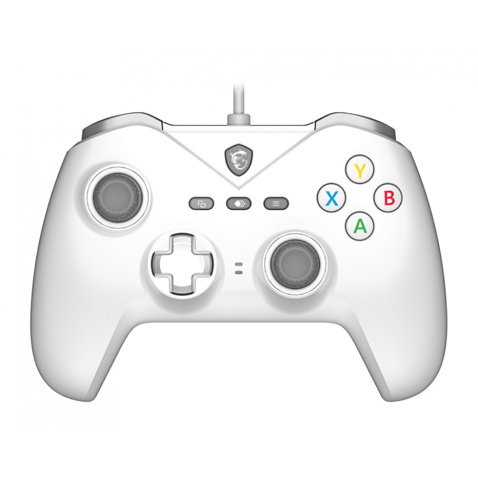 MSI FORCE GC200 WHITE mando y volante Blanco USB Gamepad Analógico/Digital Android, PC