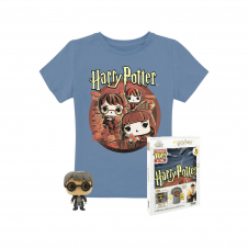 Pop & tee harry potter funko + camiseta trio talla s