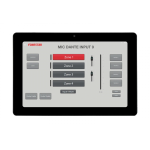 Pantalla táctil 10'' Android para ejecutar la App de interfaz de usuario de las matrices serie NMX. Fonestar TAB-10-16