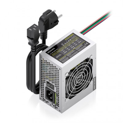 AISENS - FUENTE ALIMENTACION SFX 500W CON CABLE DE ALIMENTACION OEM, PLATA