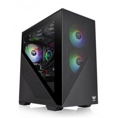 Caja ordenador gaming thermaltake divider 170 tg negro micro atx 2 x usb 3.2 1 x usb 2.0 2 x 120mm argb