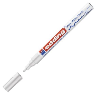 EDDING Marcador permanente 751 trazo 1-2mm plata