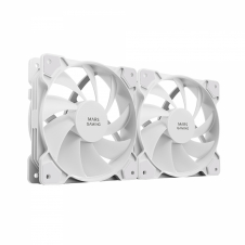 Mars Gaming MFPROX2W sistema de refrigeración para ordenador Carcasa del ordenador Ventilador 12 cm Blanco 2 pieza(s)