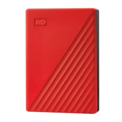 Disco duro externo hdd wd western digital 6tb my passport 2.5 pulgadas usb 3.2 rojo