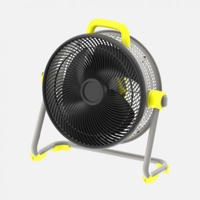 Ventilador Industrial Corintio 100w Amarillo/negro 50,5d 3aspas 3vel Orientable 62x63x25cm