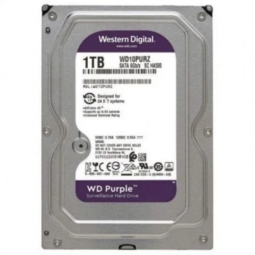 Disco Duro Western Digital WD Purple Surveillance 1TB/ 3.5