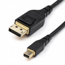 StarTech.com Cable adaptador Mini displayport macho a displayPort macho 1.4 Certificado por VESA 1m negro